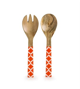 Vente chaude Ensemble De Couverts Modernes Salade Cuillère De Serveur En Bois pour Enfants Usage Domestique pour Hôtel Restaurant Table À Manger Ensemble De Couverts En Bois - Product Image 5