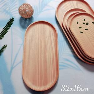 Plateau de service en bois de frêne, couleur naturelle, plateau pour aliments secs, fruits, collations, vaisselle de haute qualité par Vitrapro - Product Image 4