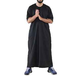 Vêtements islamiques à manches longues pour hommes, thobe jubba, nouvelle arrivée, confortable, jubba pour hommes, couleur brillante avec poche avant, vente chaude - Product Image 6