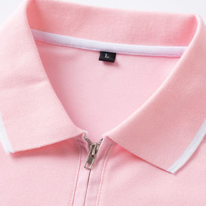 เสื้อโปโลผ้าฝ้ายระบายอากาศแขนสั้นใส่สบายดูทันสมัยสำหรับผู้ชายโลโก้ที่กำหนดเอง - Product Image 2