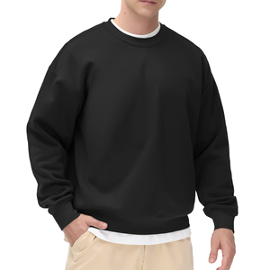 Pull-over en tricot personnalisé pour homme, doublé, à manches longues, uni, brodé, 100 % coton, écologique, séchage rapide - Product Image 1