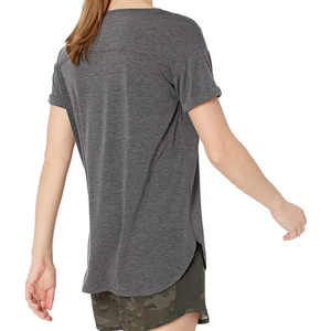 T-shirt à manches courtes col rond en fibre de bambou respirant pour femme, impression numérique personnalisée, modèle vierge, nouvelle collection 2022, tendance - Product Image 4