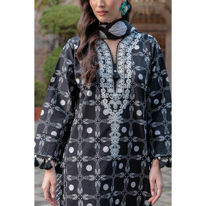 Traje de 3 Piezas para Mujer con Estampado y Cuello Bordado B-62011 - Product Image 6