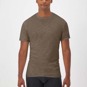 High End Men's Athletic T-<b>Shirts</b>-100% Cotton <b>Moisture</b> <b>Wicking</b> Stretch Short Sleeve O-Neck Customized Logo High Street Style All - Product Image 1
