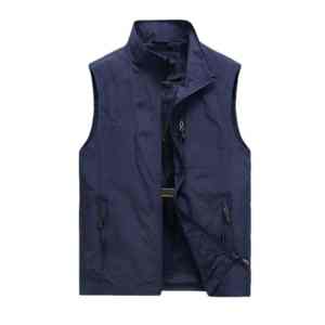 Printemps gilet décontracté hommes Double face porter lâche pur coton respirant veste automne sans manches gilets T - Product Image 4