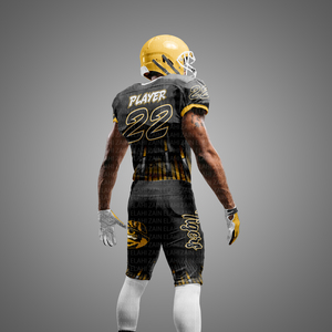 2025 Mejor precio Paquete de fútbol americano juvenil OEM ODM Uniforme de equipo personalizado XL Niños Tops Número SUBLIMACIÓN Impreso - Product Image 3