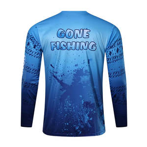 Peso ligero Slim Fit Hombres Camisas de pesca Ropa Color sólido Camisas de pesca de alta calidad - Product Image 2