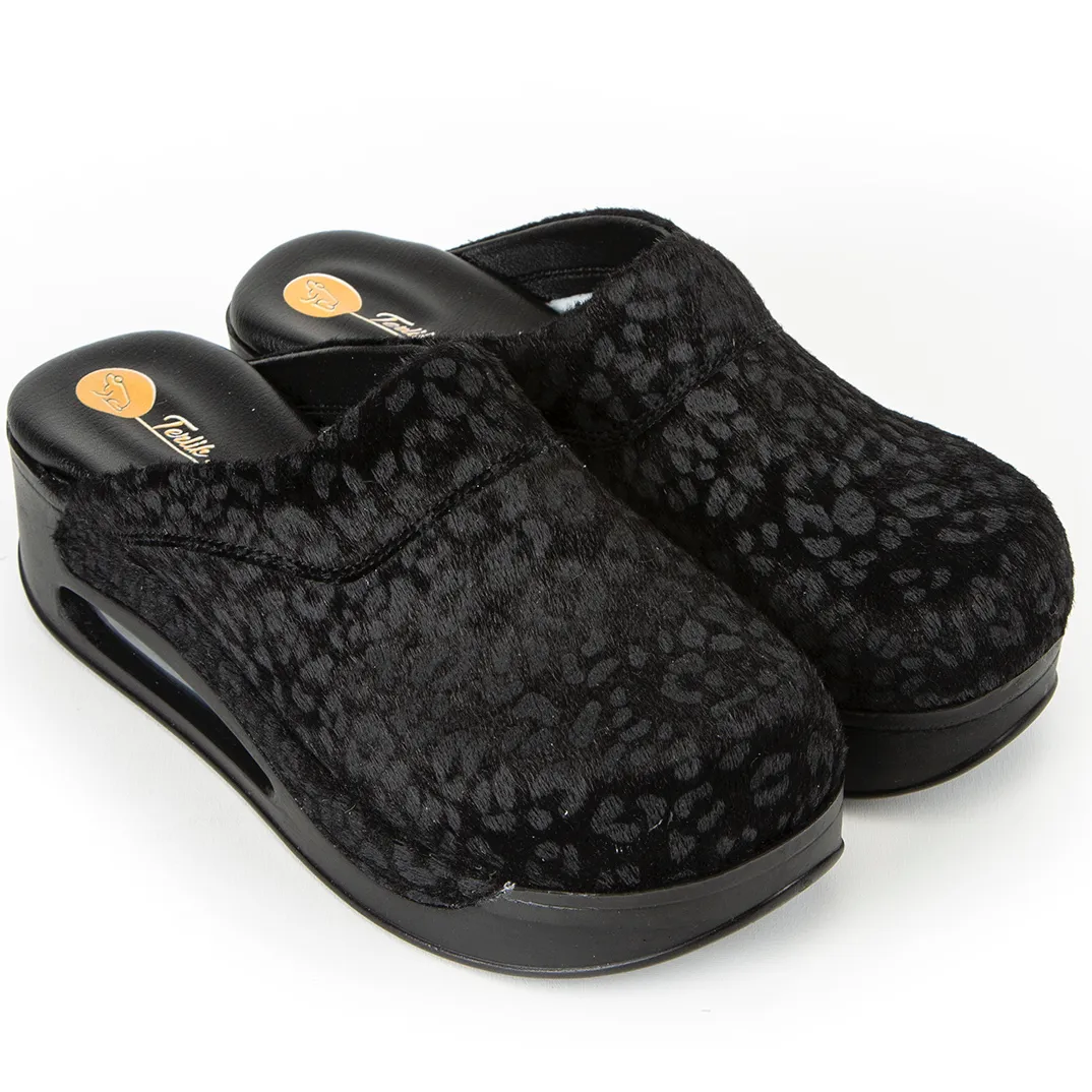 รองเท้าลายเสือดาวสีดำรองเท้าสำหรับพยาบาลของผู้หญิงรองเท้าแตะขนาดเล็กคุณภาพระดับพรีเมียมจากตุรกี
