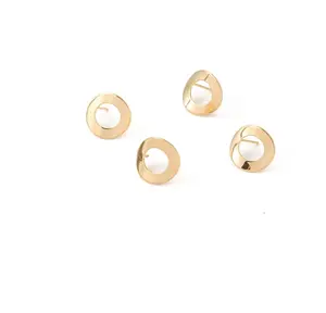 Customized Brass Earring Jewelry Making Accessory Blank Base Brass Non Pierced Earrings Converter unique design