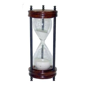 Sablier de haute qualité en laiton maritime sablier boussole fait à la main conception Unique article nautique pour article de Table promotionnel - Product Image 1