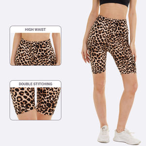 High-Waist Lady <b>Legging</b> Shorts Custom Logo Printed Yoga Pants with <b>Booty</b> Scrunch Plus Size Women's High-Waist Shorts - Product Image 6