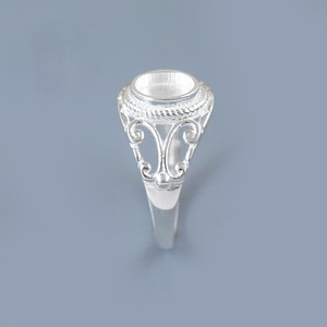 Bague en pierre ovale en argent sterling 925 réglage 5x7mm lunette montage vierge bricolage souvenir bijoux personnalisables pour femmes et hommes - Product Image 6