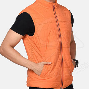 Ropa deportiva, chalecos acolchados cómodos para hombres, chalecos acolchados a prueba de viento con tela de poliéster 100% personalizable - Product Image 2