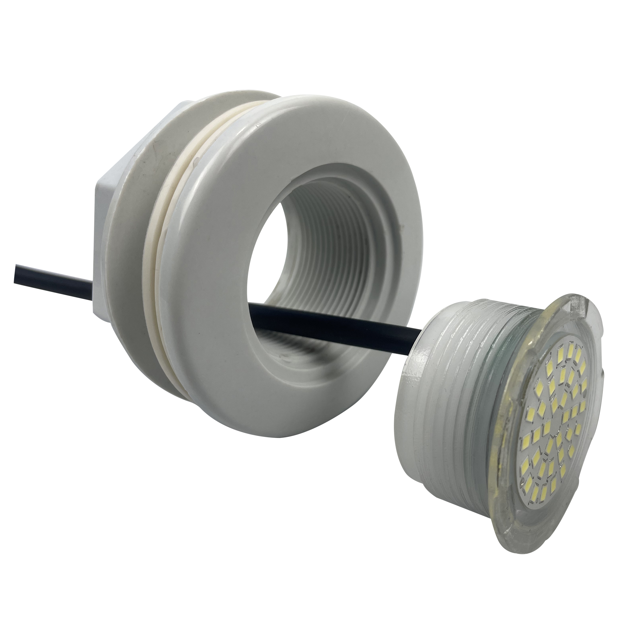 Shenzhen Factory 12V IP68 Mini LED Swimming Pool Lights Plastic RGBW 3W Dimmable Lamp Body Blue Green Outdoor Use