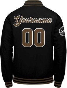 Varsity Jacket Bomber de baseball d'hiver personnalisé avec broderie directe pour hommes plusieurs couleurs en gros - Product Image 2