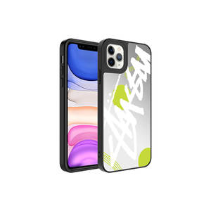 Étui de téléphone de luxe avec design miroir pour iPhone 11 Pro Max, coque arrière brillante antichoc, finition électro-plaquée, styles INS, modèle 7 Plus - Product Image 1