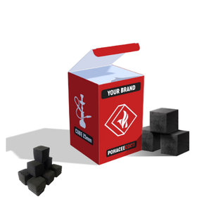 Briqueta de carbón negro natural de cáscara de coco Shisha Hookah BBQ Cube Charcoal Indonesia - Product Image 1