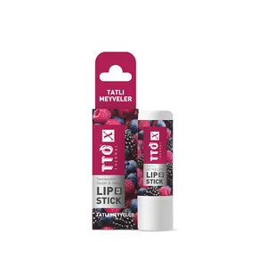 TTO-X Rouge à Lèvres Baies Sucrées SPF 20 5 Gr Non-Adhésif Nourrissant Hydratant Vitamine E Huile de Jojoba Beurre de Karité Certifié CPSR - Product Image 1
