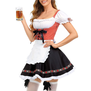 Haute Qualité Trachten Dirndl Deux Pièces Dirndl Robe Oktoberfest Costume Allemand Bavarois Bière Fille Dirndl Oktoberfest Robe - Product Image 3