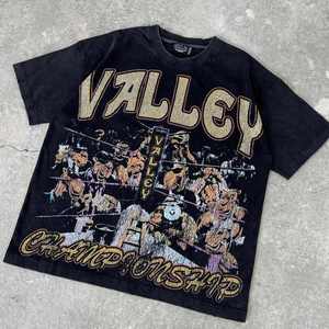 High quality custom design Retro <b>Punk</b> Hip Hop Style Graphic Print Loose <b>T</b> <b>Shirt</b> for Men & women New Round Neck 100% Cotton Short - Product Image 4