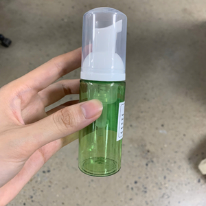 Botella de espuma vacía, botellas de PET, logotipo personalizado verde de lujo, botellas de bomba de espuma de plástico para limpieza facial, fábrica Pavico Vietnam - Product Image 5