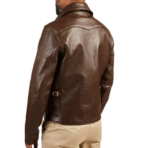 Mejor Producto Hombres Chaqueta de Cuero, Moda Ropa Exterior Nuevo Estilo Chaqueta de Cuero de Alta Calidad Fabricante Mayorista - Product Image 6
