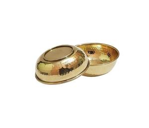 Cuenco para servir de latón pulido de primera calidad con patrones antiguos grabados, ideal para eventos culturales y decoración patrimonial - Product Image 5