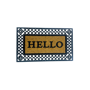 Weather-resistant Earth Natural Lovers Knot Fox Coir Rubber <b>Mat</b> <b>Door</b> <b>Mat</b> Made of Hand Made COIR Rubber <b>MAT</b> - Product Image 5