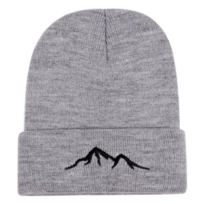 Gorro de punto personalizado con logotipo de diseñador y letras bordadas, gorro con lazos para playa, venta al por mayor, invierno frío común - Product Image 1