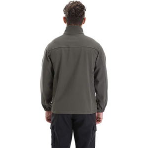 Chaqueta Cortavientos Impermeable de Soft Shell para Hombre, con Cuello Alto, Spandex/Poliéster, con Logotipo Frontal, Informal, para Exteriores, Ropa Personalizada - Product Image 3