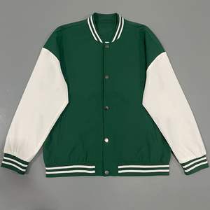 เสื้อแจ็คเก็ตกีฬาขนสัตว์และหนังเทียมแบบพรีเมี่ยม - Product Image 1