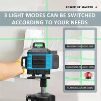 Niveau Laser degré de faisceau vert de haute qualité Portable 16 lignes niveau Laser à nivellement automatique Niveau Laser 360 avec ensemble trépied récepteur