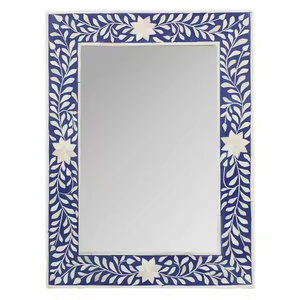 Miroir décoratif mural de haute qualité, fait main, en os incrusté, très demandé, pour salle de bain et salon - Product Image 3