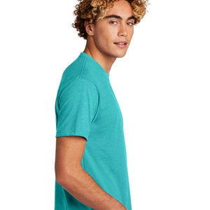 For Level Apparel Unisex CVC Tee. NL6210 T Shirts Tahiti Blue 100% High Quality Eco-Friendly Breathable - Product Image 1