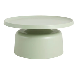 Table basse arrondie avec dessus en marbre Table d'extrémité de finition brillante en métal de conception standard Table d'appoint en métal de la meilleure taille de qualité - Product Image 5