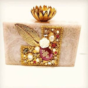 Handmade Eco-friendly Resin Clutch Luxury Designer Party Use Unique Decorative High Quality Best Price - Product Image 1