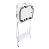 Grande baignoire pliante pour animaux de compagnie Table de bain multifonctionnelle pour chat et chien avec support et étendoir