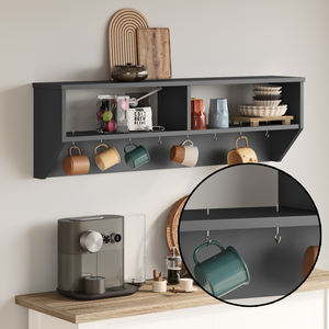 Haute qualité blanc Ronda moderne Style européen mural cuisine étagère de rangement élégant élégant bois massif matériel en gros - Product Image 6