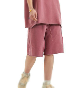 High Street Fashion Casual Cotton Athletic French Terry Streetwear Pantalones cortos de lavado ácido de alta calidad para hombre Work Out Vintage Shorts - Product Image 5