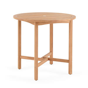 Juego de Comedor de Jardín de Madera Maciza de Teca Tamara con Acabado Natural para Uso en Exteriores - Product Image 4
