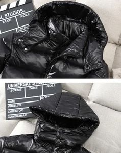 แจ็กเก็ตขนเป็ดสำหรับผู้ชาย, เสื้อแจ็คเก็ตขนเป็ดมีฮู้ดสีทึบกันน้ำและกันลม - Product Image 3