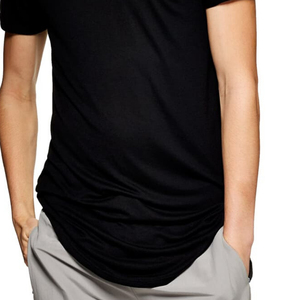 Vente en gros été confortable coton personnalisé simple hommes t-shirt respirant col rond de haute qualité vierge microfibre t-shirts - Product Image 3