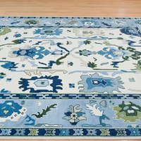 Haute qualité 9x12 Oushak intérieur coton tapis antidérapant salon décoration à la main 1 pièce minimum de commande animaux de compagnie acceptés