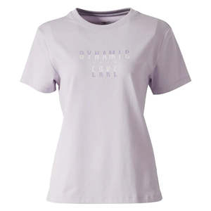 T-shirt ajusté à col rond pour femme ERKE, léger, avec décoration en strass violet, taille XXS/XS/Crop, en tissu jersey respirant et ajusté - Product Image 1