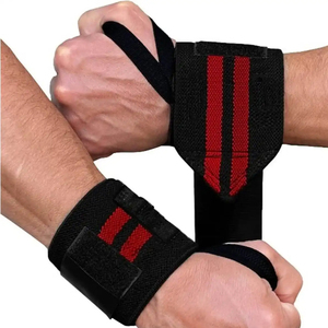 สายรัดข้อมือสีแดงปรับขนาดได้สำหรับผู้ชายและผู้หญิงช่วยป้องกันการบาดเจ็บในยิม - Product Image 1