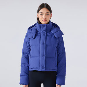 2025 personnalisé hommes hiver Bomber doudounes bulle manteau manches longues avant Logo fermeture à glissière haute qualité Mandarin - Product Image 2