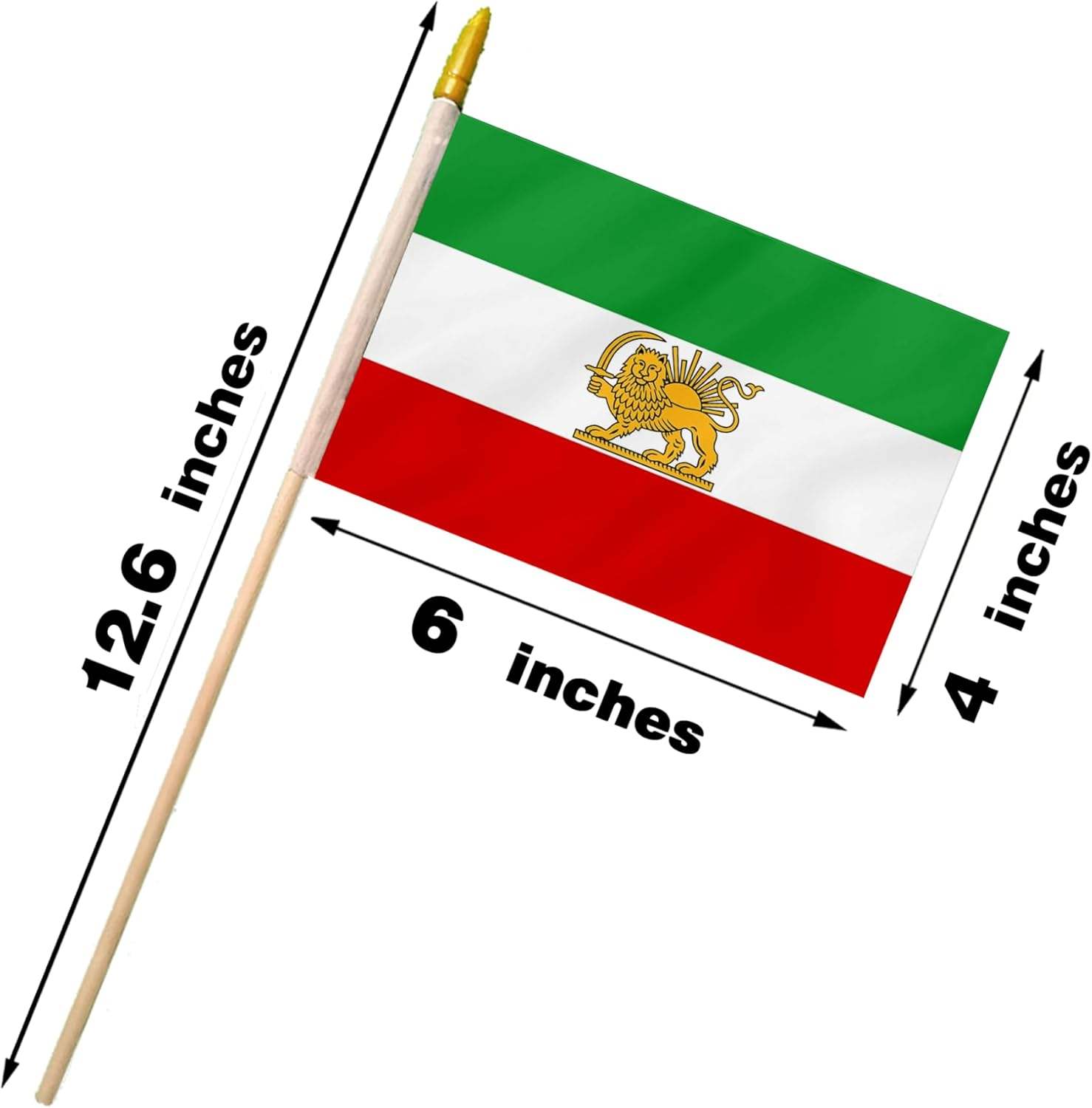 ธงอิหร่าน ขนาด 4x6 นิ้ว