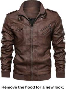 Chaqueta de lona de cuero para hombre en color marrón-Exportación desde Pakistán Nuevo diseño de moda Equipo hecho a mano - Product Image 2