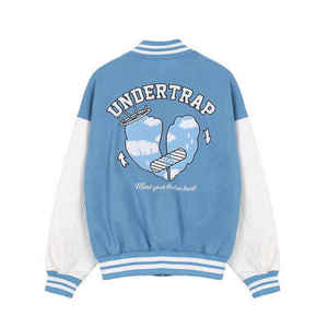 Chaqueta universitaria para hombre más vendida, estilo bordado, ropa de invierno, Mangas de cuero, chaquetas de Letterman de calle alta - Product Image 2