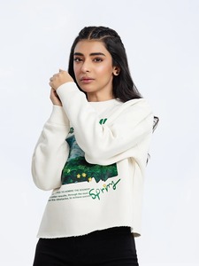 เสื้อสเวตเตอร์ผ้าฝ้ายโอเวอร์ไซส์สำหรับผู้หญิงเสื้อสวมหัวแบบลำลองผู้จัดจำหน่ายแฟชั่นมีสไตล์ผู้ผลิตเสื้อผ้าขายส่ง - Product Image 5